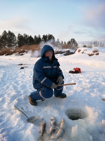 Моя любимая зимняя рыбалка на реке Томь