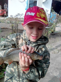 Сазан мой первый, протока Глухая
