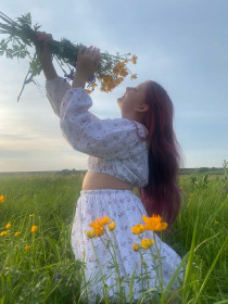 Летняя поляна с купальницей, с. Нижняя Ильиновка