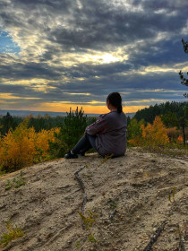 Осенний закат. Серышево