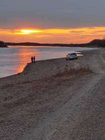 Закат октября над Амуром. Поярково