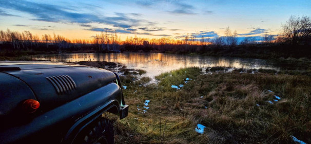 Закат в октябре, пгт Серышево