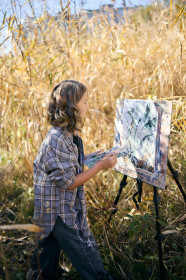 Рисуя осень, с. Ленинское, Архаринский округ