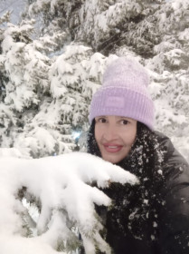 Зима, зимушка, снежная красивая