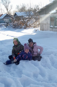 Зима в селе Поярково