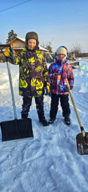 Уборка снега, п. Серышево