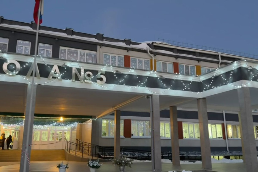 снег, школы