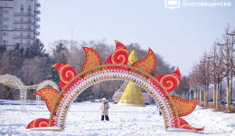 Снежная горка в центре Благовещенска станет единственной в городе из-за проблем с подрядчиком