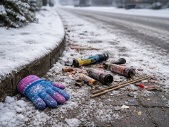 фейерверки, салют, новый год