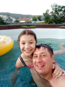 Я и папа в аквариуме