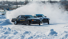 Амурские дрифтеры на льду Чигиринского водохранилища сразились за право выступить на «ЗимФестАмуре»