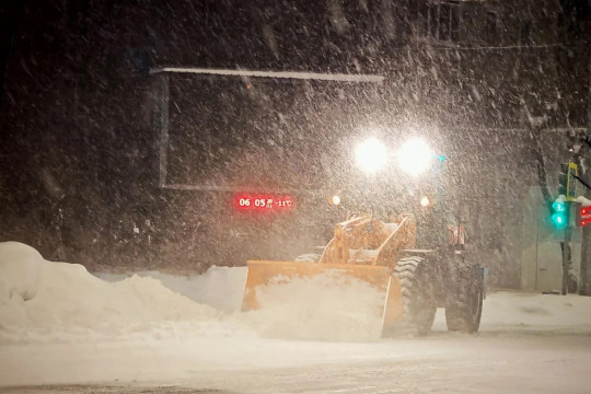 снегопад уборка снега