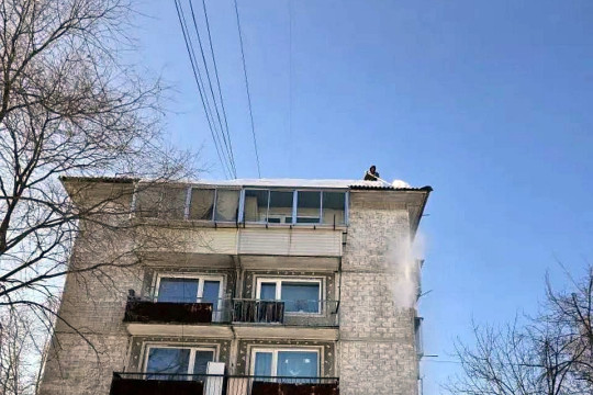 уборка снега крыш снегопад сосульки