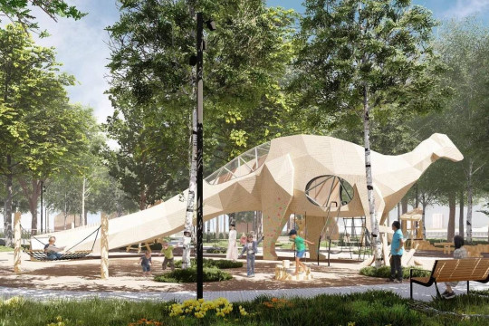 Амурский лес парк сороконожка сквер 40 лет ВЛКСМ