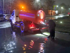 откачка луж воды гстк ливневки водоотведение