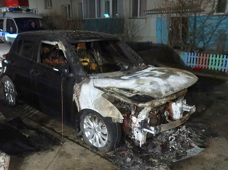 поджог автомобиль улица 50 лет Комсомола белогорск
