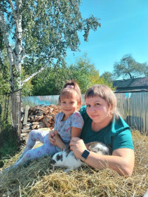 Белая береза и мы на сене. г. Белогорск