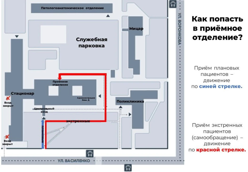 как попасть в приемное отделение АОКБ