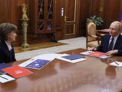 генеральный директор Российского экспортного центра Вероника Никишина, Президент России Владимир Путин