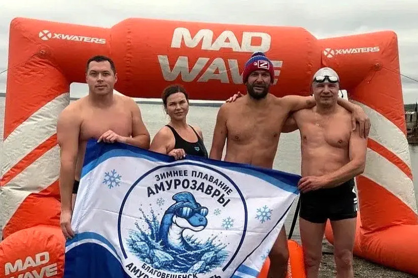 моржи зимнее плавание