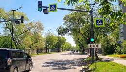 Опасный участок улицы Ленина в Благовещенске у госпиталя и школы снабдили камерой для отслеживания лихачей