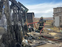 пожар село Верхнебелое Ромненский округ