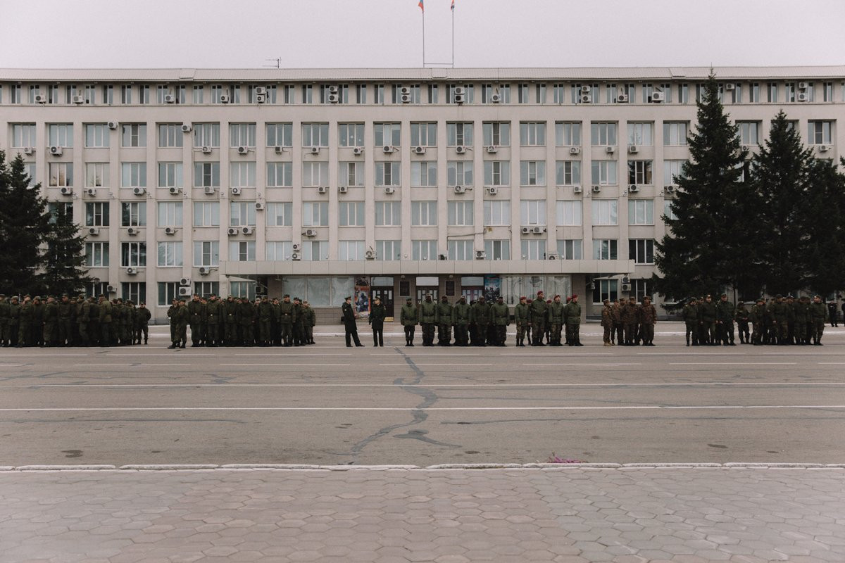 В Благовещенске сегодня отрепетировали парад Победы. Фоторепортаж