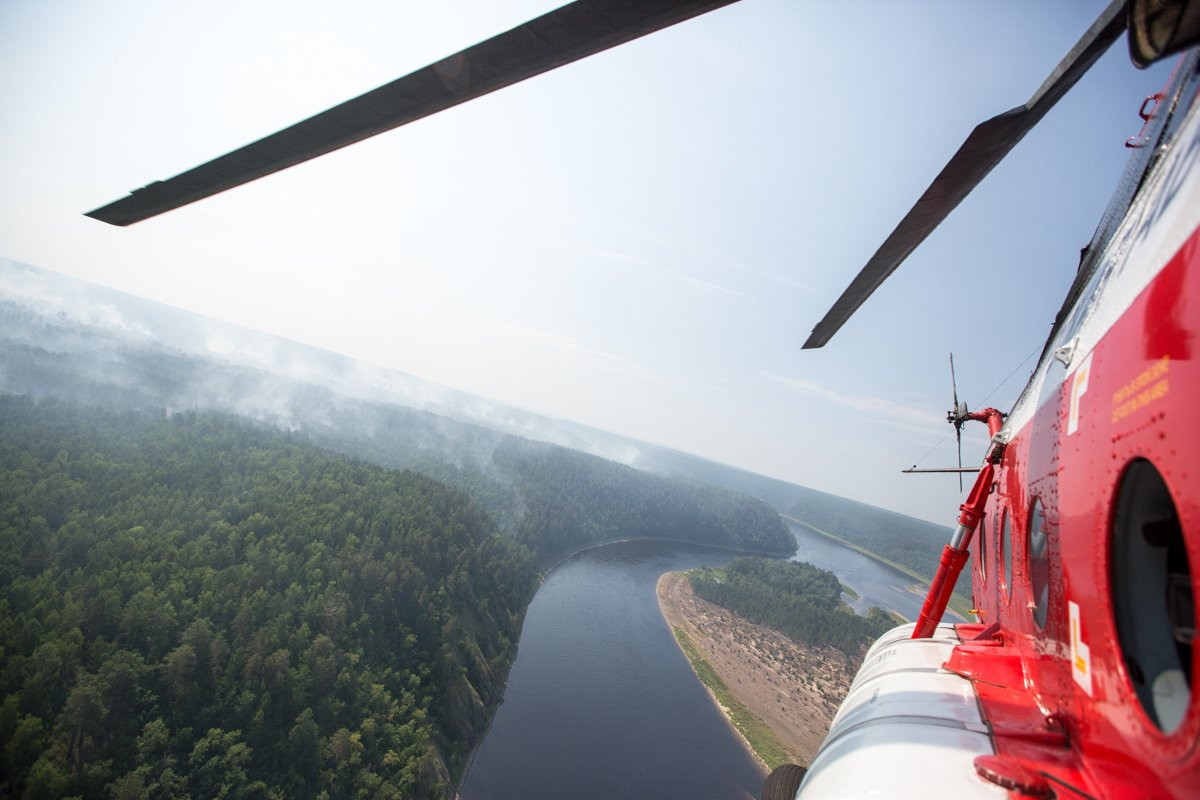 На борьбу с пожарами в Приамурье брошены все силы и средства. Фоторепортаж