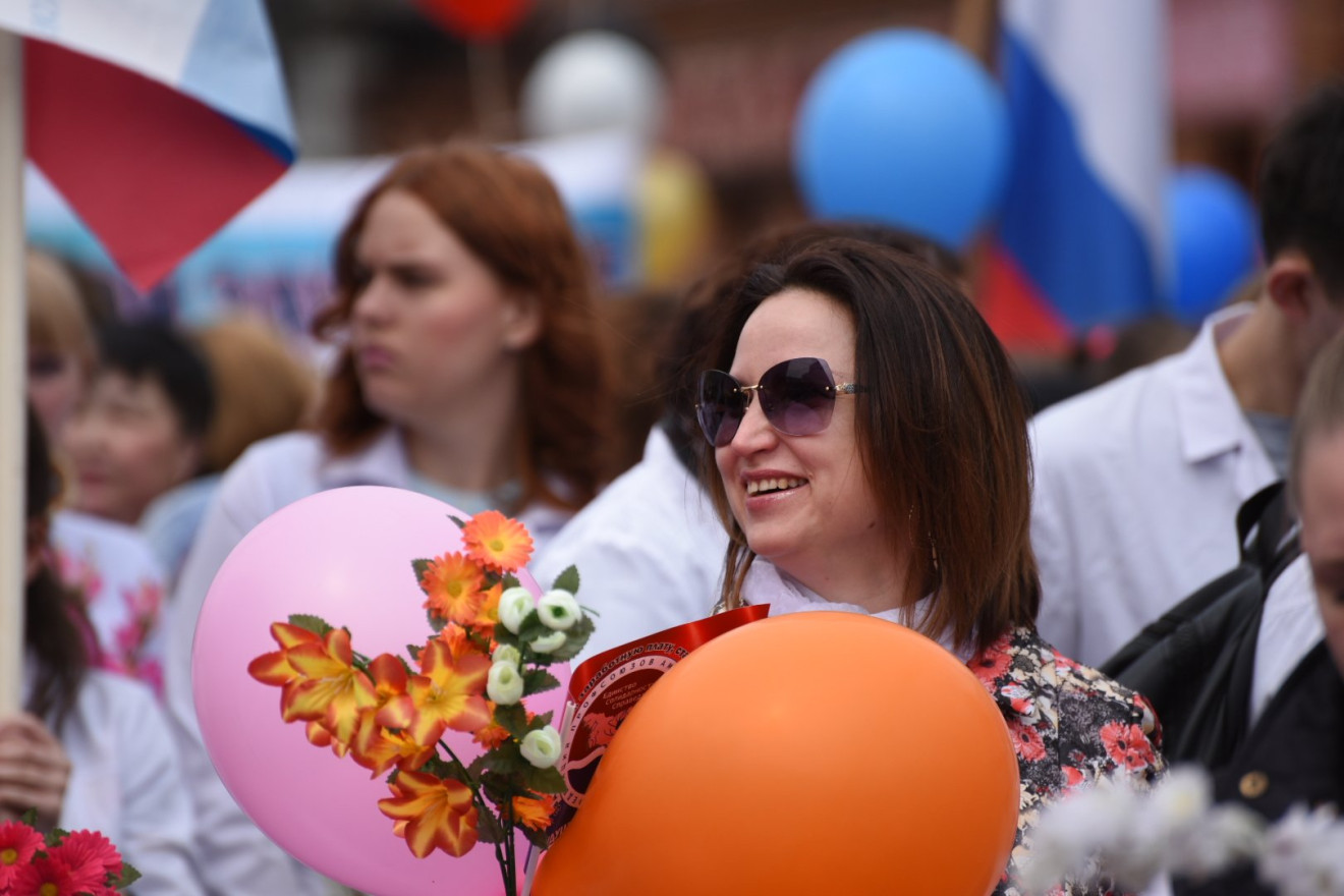 Приамурье отметило Первомай многотысячной демонстрацией